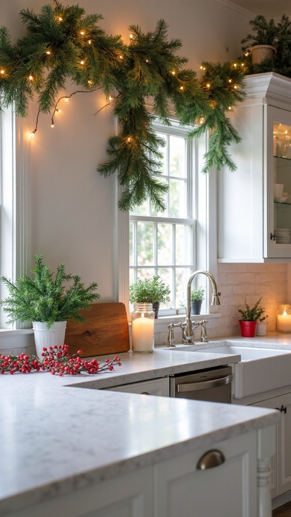 affordable holiday kitchen decorations ideas