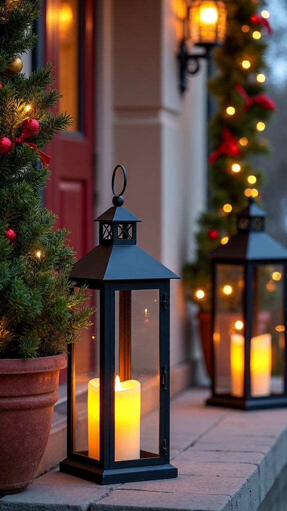 ambiance enhancing battery powered lantern lit holiday elegance