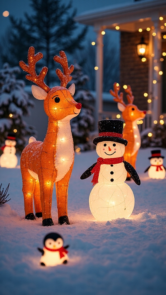 animated christmas characters enliven holiday displays