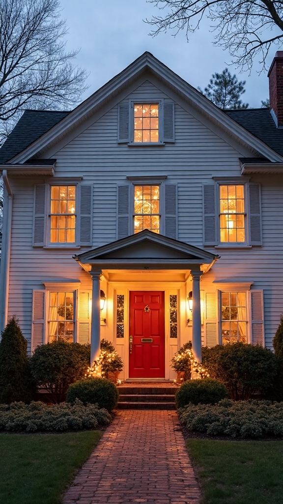 architectural style cohesive holiday decorations