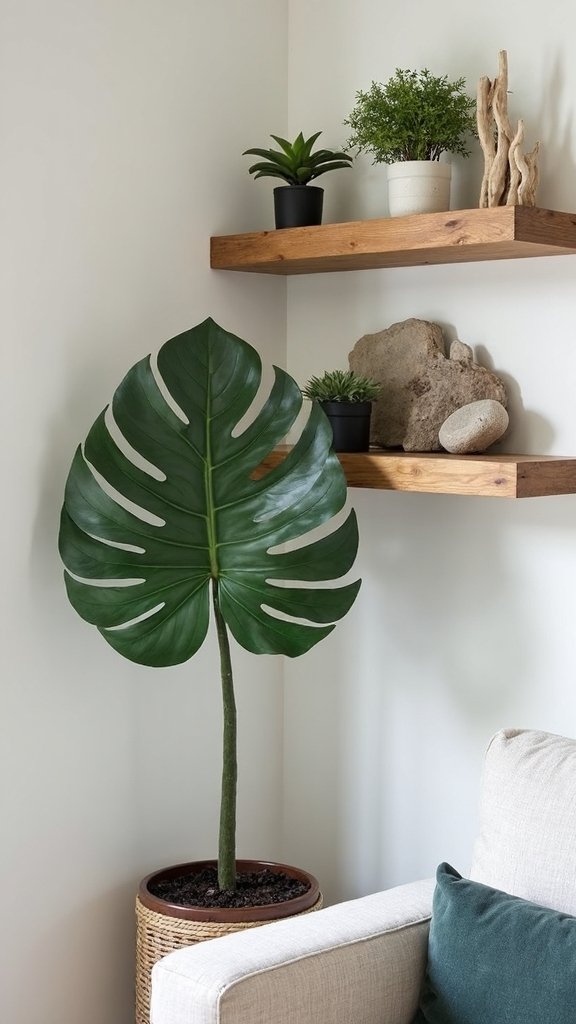 blend artificial live natural elements