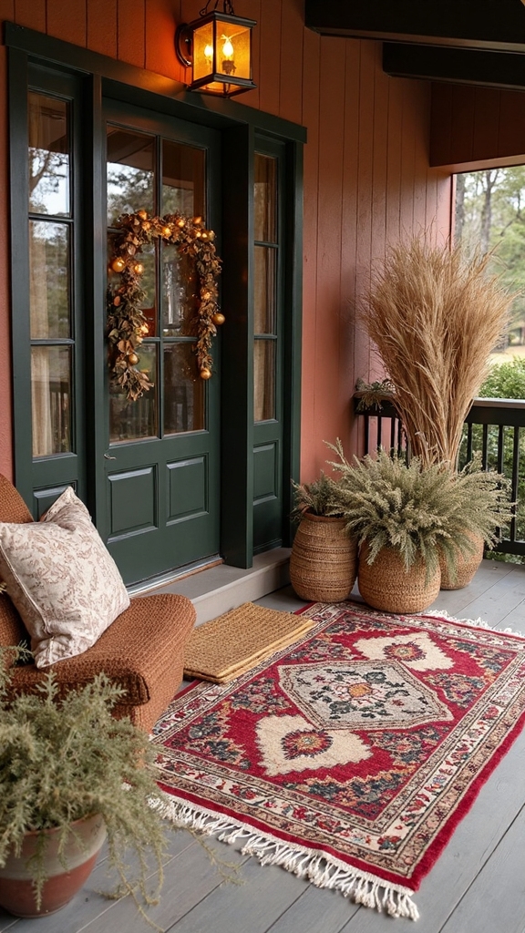 bohemian holiday sanctuary porch decor