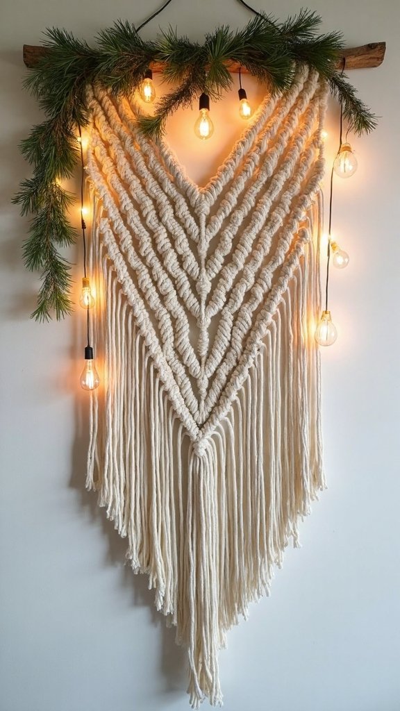 boho christmas macram wall decor