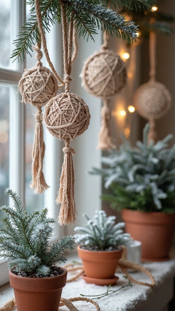 boho outdoor christmas decor ideas