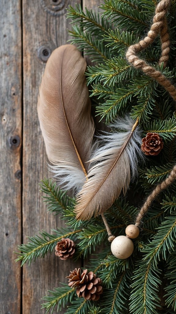 boho woodland christmas decor ideas