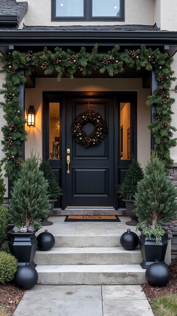 bold modern christmas decor