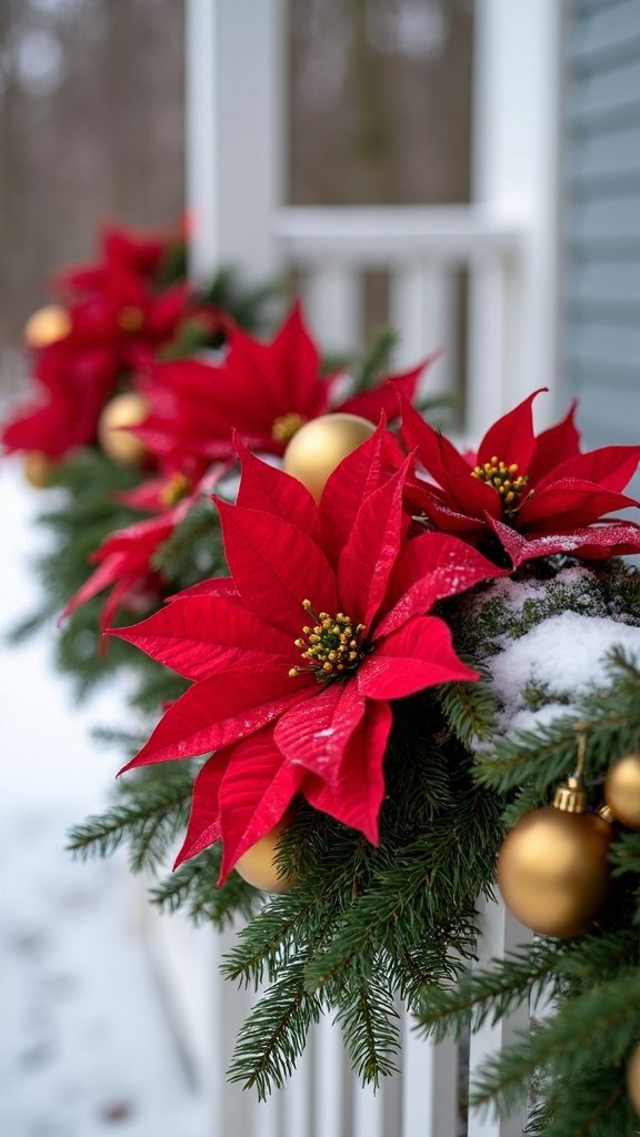 bold vibrant oversized poinsettia
