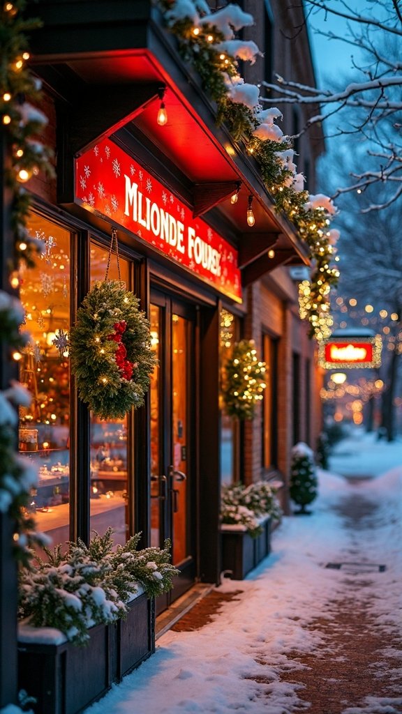 brand focused christmas signage
