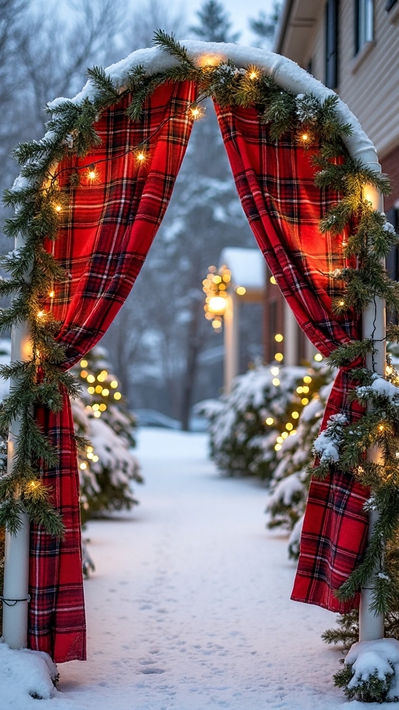 budget friendly customizable diy christmas arch