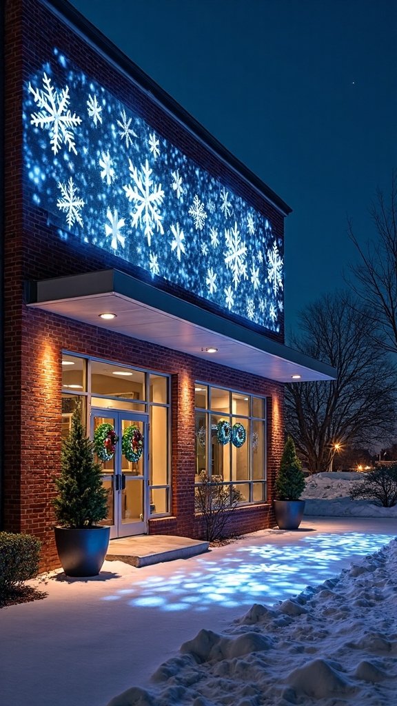 captivating building facade light displays