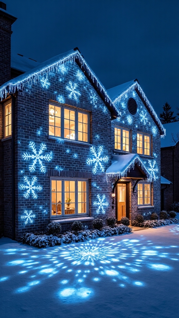 captivating outdoor projection light displays