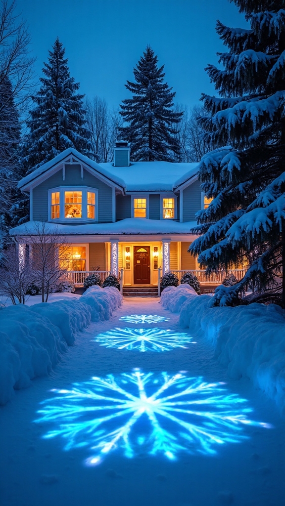 captivating winter snowflake lighting displays