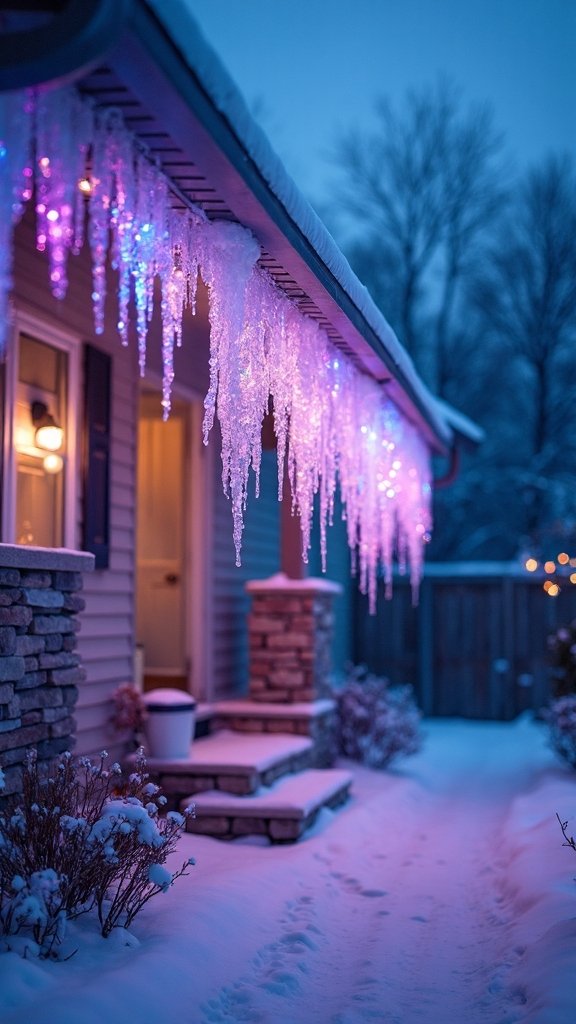 cascading colorful captivating gutter illumination