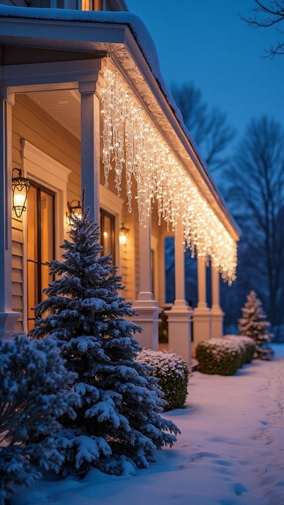 cascading energy efficient architectural icicle lights