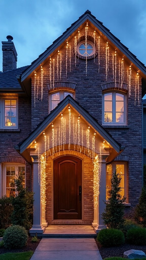 cascading meteor effect starfall tube lights