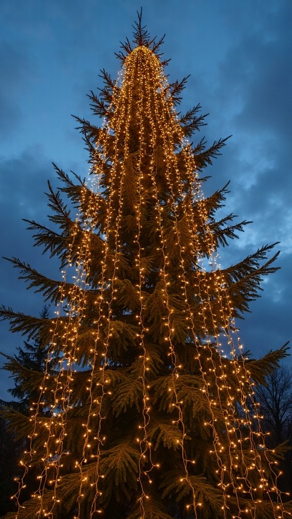 cascading vertical waterfall lighting effect