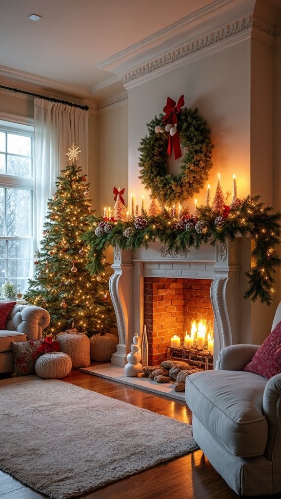 christmas living room transformation