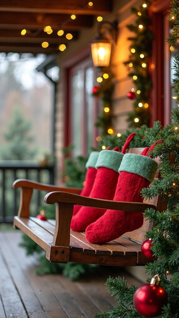 christmas swing stockings decor
