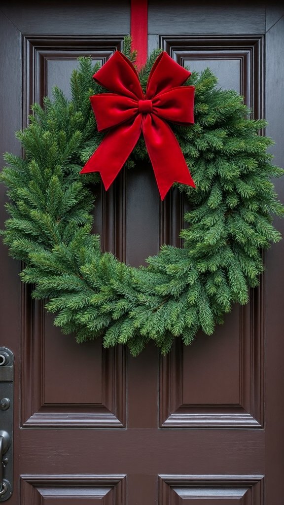 classic evergreen wreath timeless holiday charm