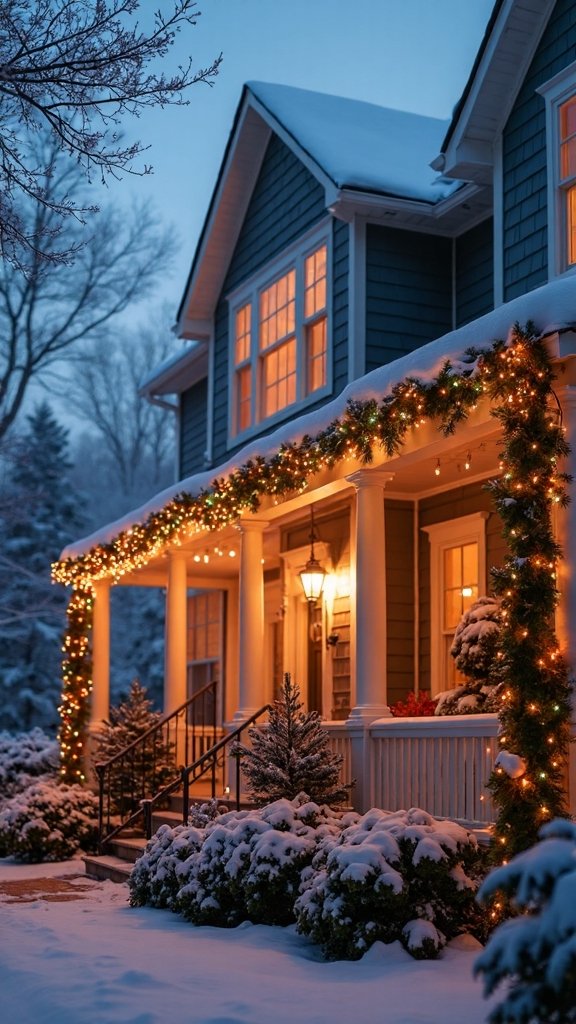 classic multicolored string roofline delight