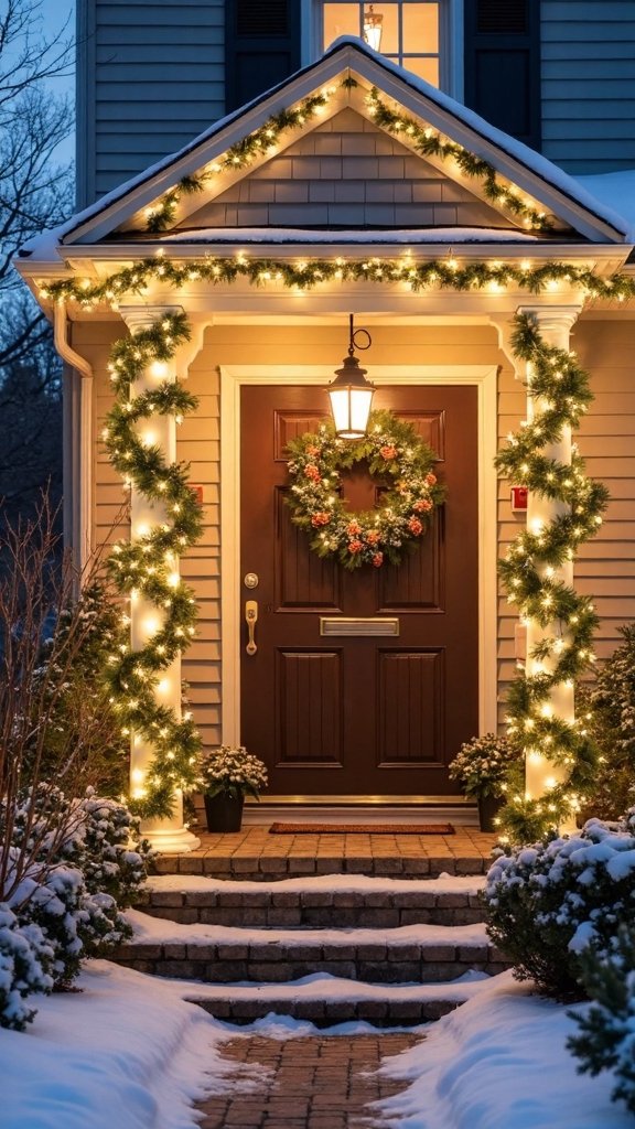 clean white outdoor lights