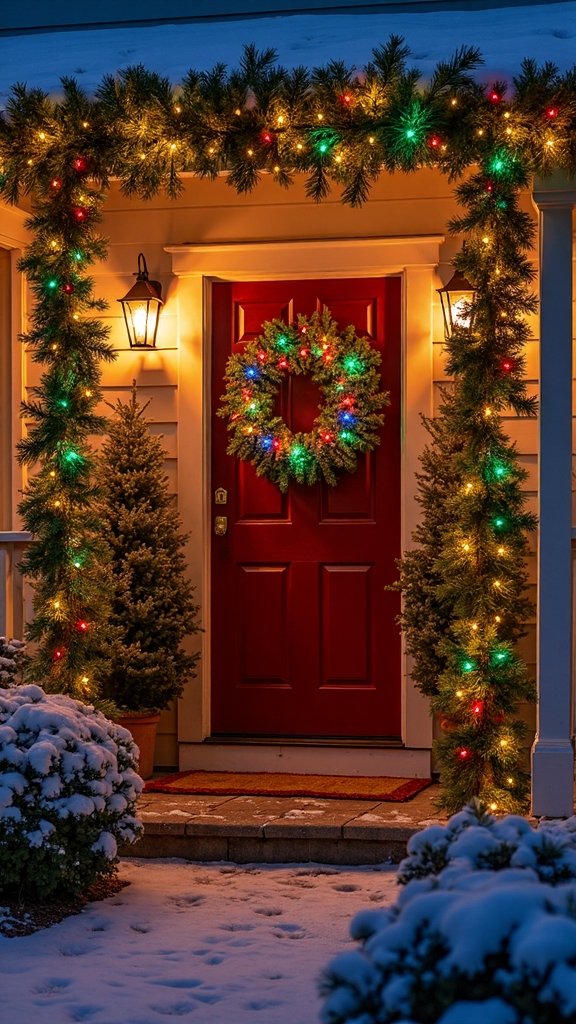 cohesive color coordinated holiday display