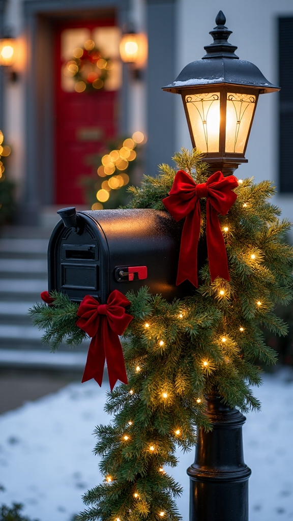 cohesive outdoor holiday decorations