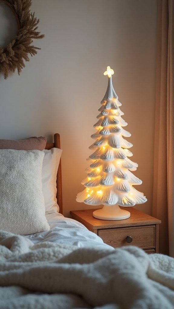 compact coordinated cozy tabletop holiday tree