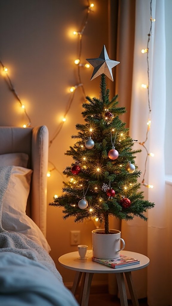 compact yet character filled christmas tree decor