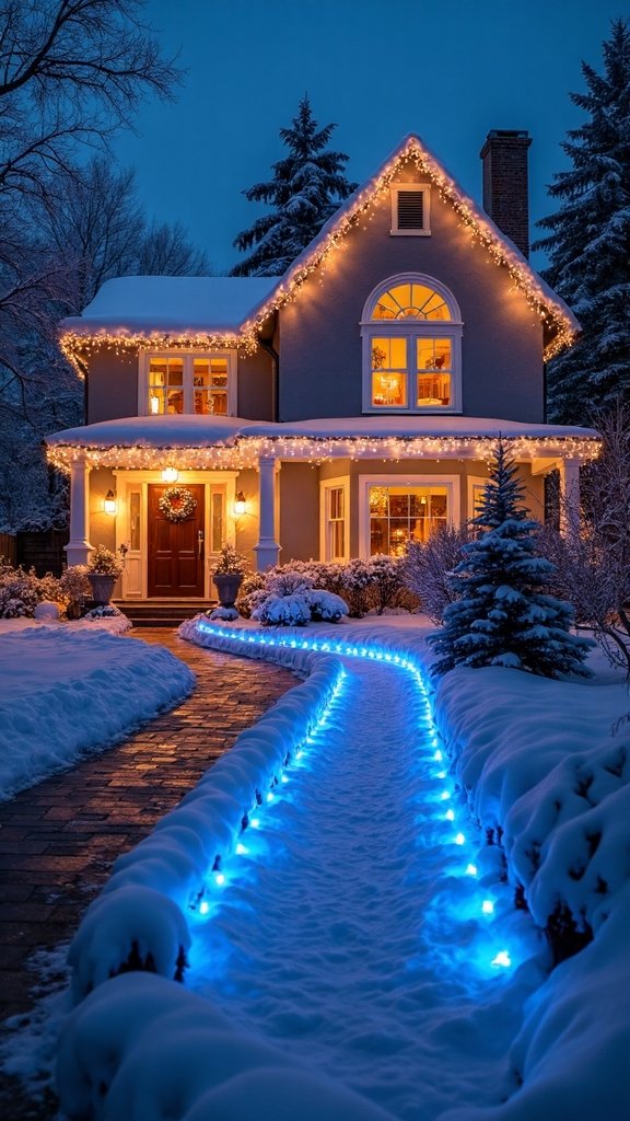 complementary color floor illumination display