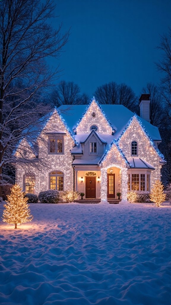 comprehensive property wide winter wonderland display