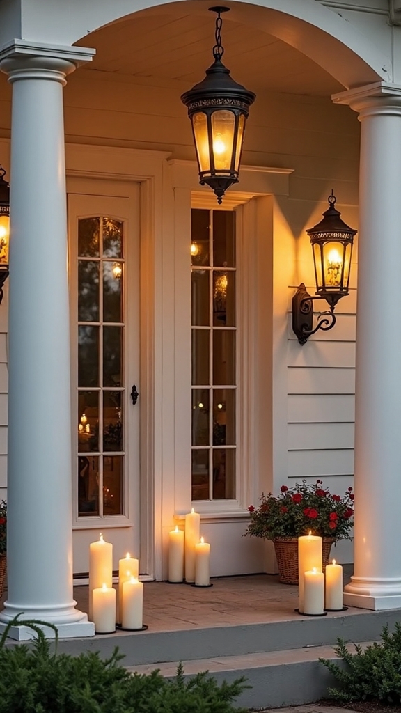 cozy ambient porch lighting decor