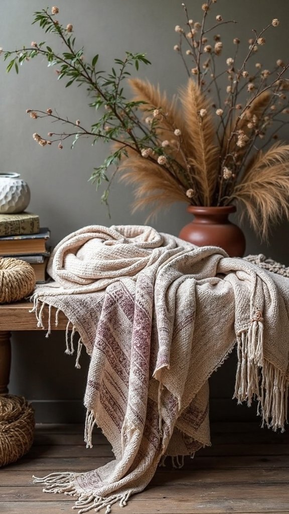 cozy bohemian holiday textiles showcase