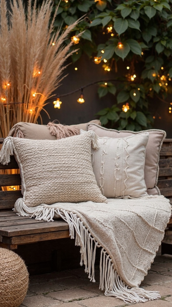 cozy bohemian winter outdoor sanctuary