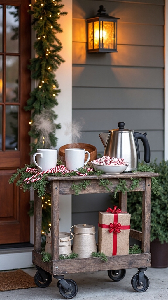 cozy charming winter gathering spot