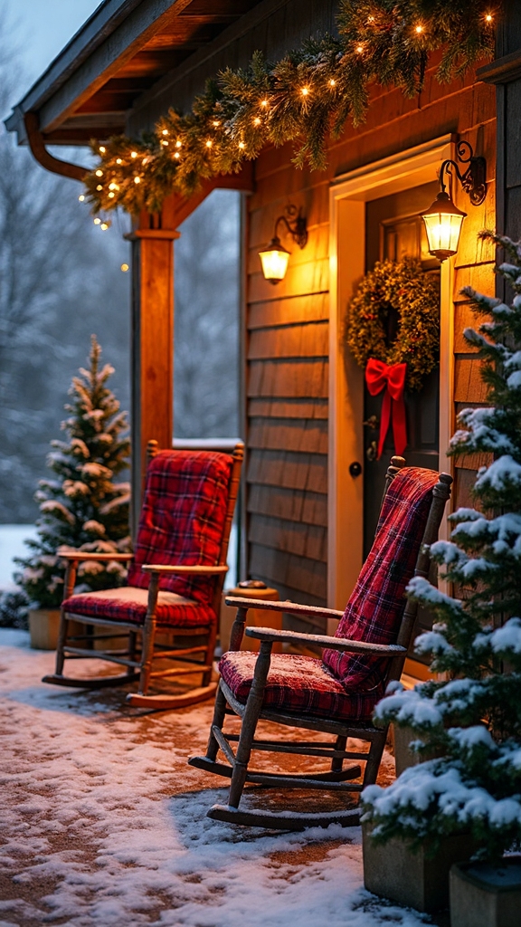 cozy christmas porch decor ideas
