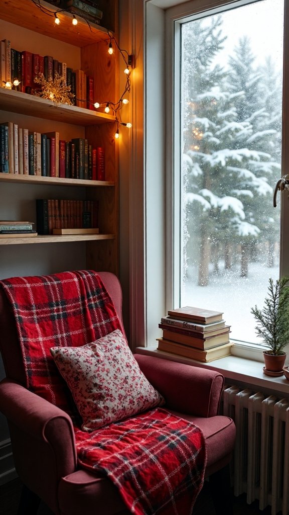 cozy christmas reading nook retreat