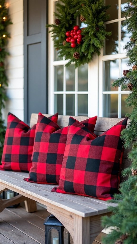 cozy farmhouse outdoor christmas decor