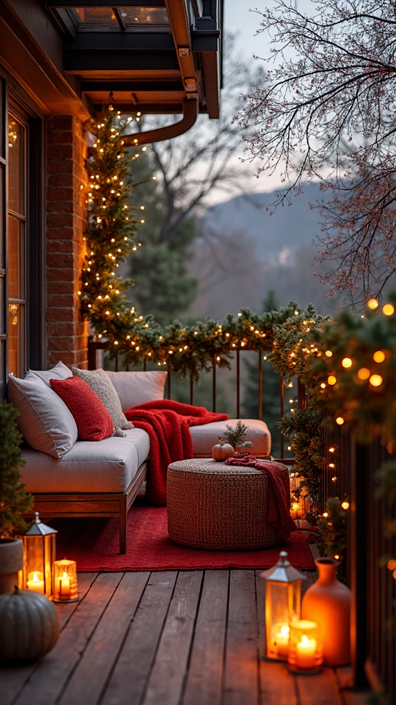 cozy holiday patio seating arrangement