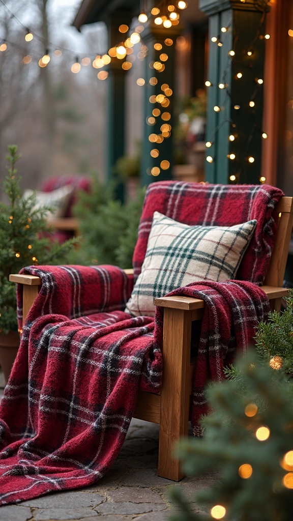 cozy outdoor holiday seating areas