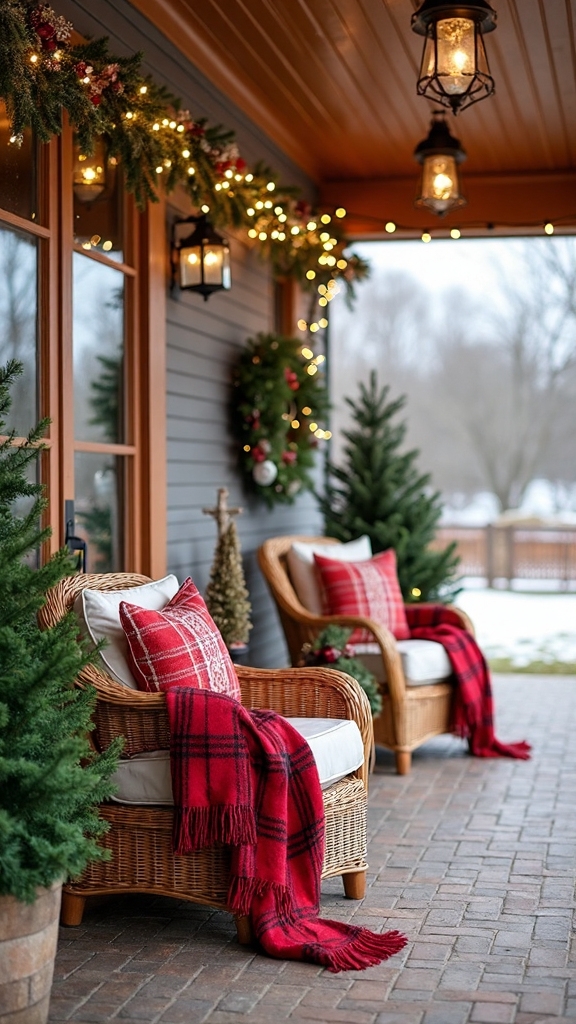 cozy outdoor holiday seating retreats