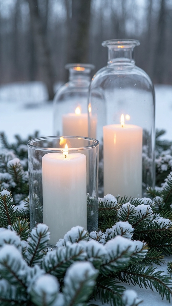 cozy scandinavian candle lit outdoor retreats