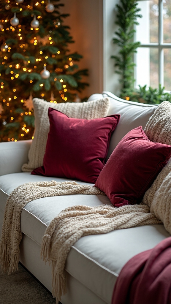 cozy textile christmas color schemes