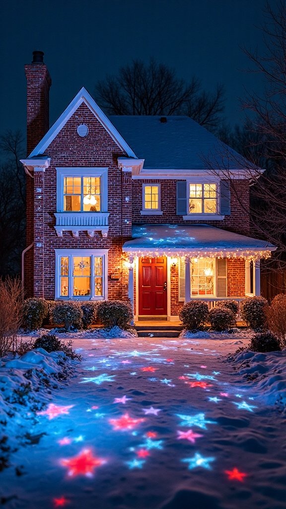 customizable exterior home projection displays