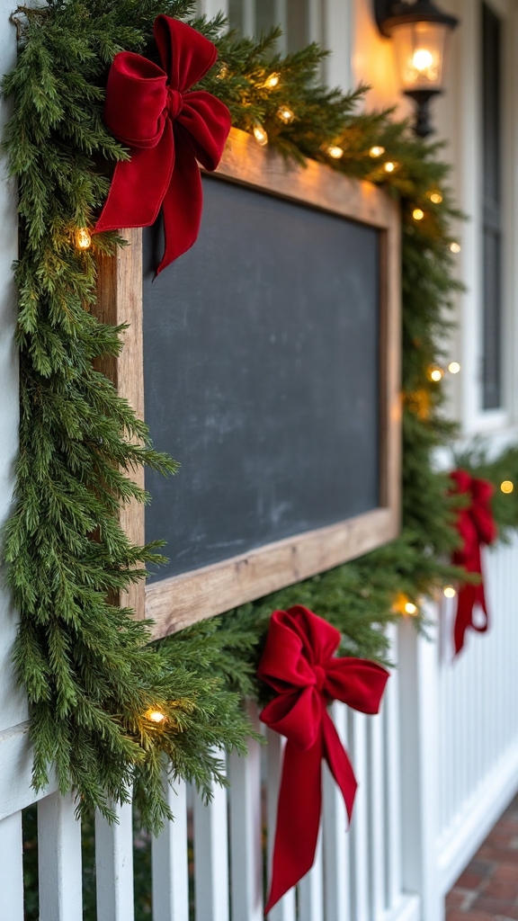 customizable holiday chalkboard messages