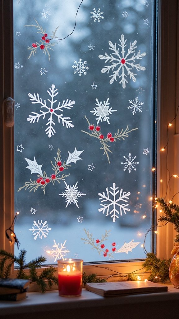 customizable holiday window decorations