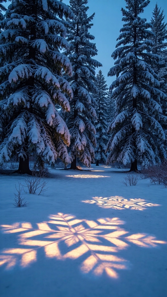 customizable snowflake projection lighting