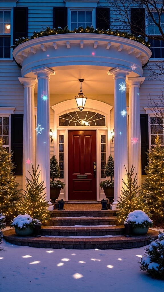 dazzling exterior christmas light projection