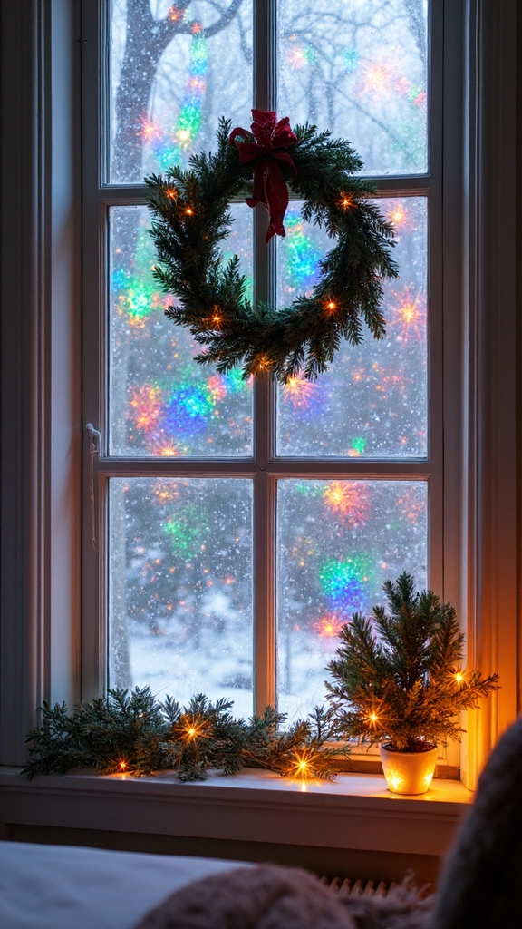 dazzling iridescent prismatic window decors