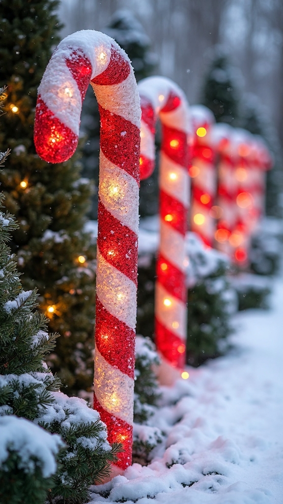 decorative playful winter wonderland focal points